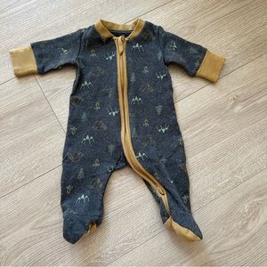 Adventure camping onesie footie bodysuit size newborn